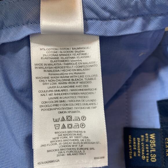 Brooks Brothers Lightweight Advantage Chino Clark Sz 35 x 27 Sand - Picture 8 of 10